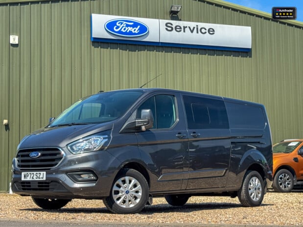 Ford Transit Custom Crew Cab AUTO LWB L2H1 Limited Alloys Air Con Camera Sensors EURO 6 2