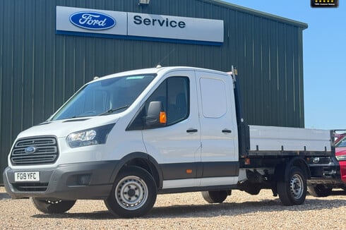 Ford Transit Crew Cab Tipper LWB 350 L3 Dcb Dcc Drw Toolbox 1 Stop EURO 6
