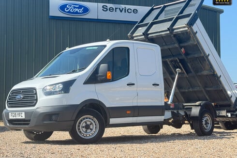 Ford Transit Crew Cab Tipper LWB 350 L3 Dcb Dcc Drw Toolbox 1 Stop EURO 6