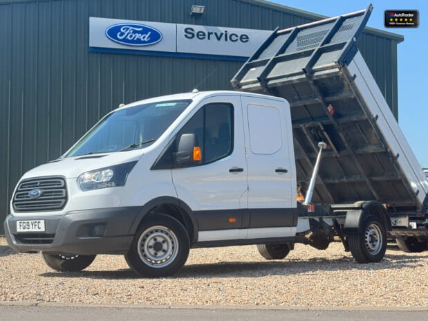 Ford Transit Crew Cab Tipper LWB 350 L3 Dcb Dcc Drw Toolbox 1 Stop EURO 6 2