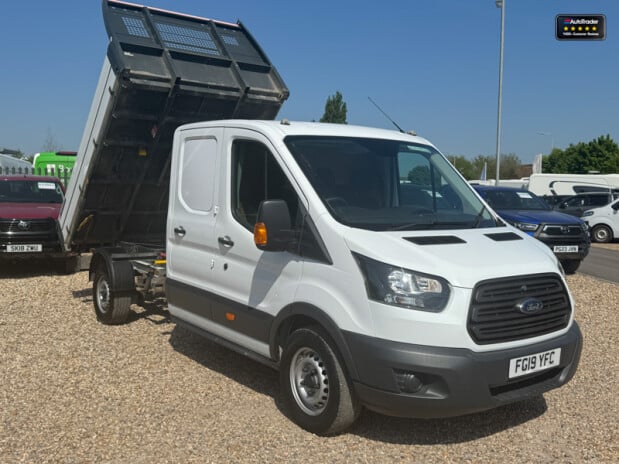 Ford Transit Crew Cab Tipper LWB 350 L3 Dcb Dcc Drw Toolbox 1 Stop EURO 6 5