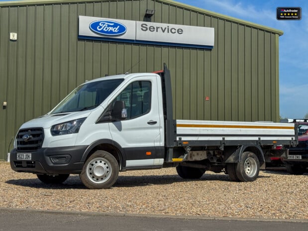 Ford Transit XLWB Dropside DRW 350 Leader (Cat S Insurance Loss) EURO 6 NO VAT 1