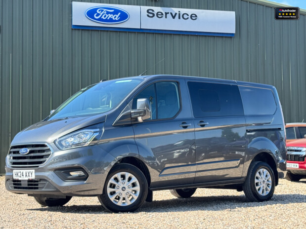 Ford Transit Custom Crew Cab SWB L1H1 300 Limited Alloys Air Con Cruise Sensors EURO 6 2