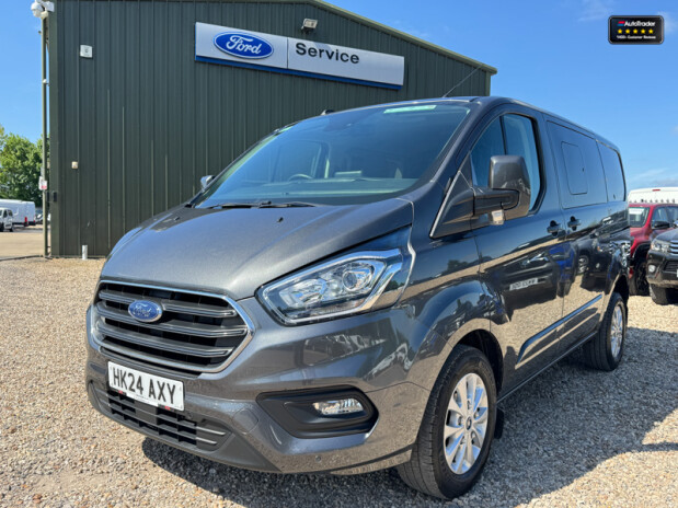 Ford Transit Custom Crew Cab SWB L1H1 300 Limited Alloys Air Con Cruise Sensors EURO 6 3