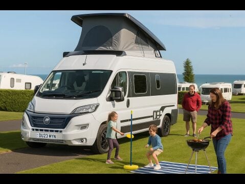 Hymer Free Free 600|4 Berth|4 Belt|Pop Top|Shower VANLUX 1