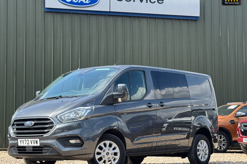 Ford Transit Custom Crew Cab SWB L1H1 300 Limited Air Con Alloys Cam Sensors EURO 6