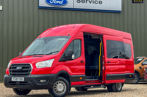 Ford Transit Minibus 17 Seats XLWB L4H3 High Roof 460 Leader Air Con Cruise EURO 6