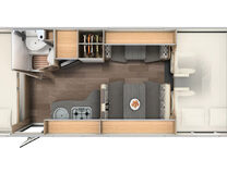 Sunlight A72 6 Berth|6 Belts|Rear Bunk Beds|Full Dinette|Kitchen|Shower 2