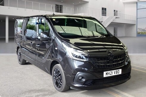 Renault Trafic AUTO Crew LWB L2 Black Edition 170hp Energy Alloy Air 6 Seat Cruise Nav NO 