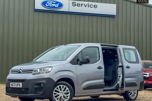 Citroen Berlingo Crew Cab LWB L2H1 850 Enterprise Pro Air Con Cam Nav Sensors EURO 6