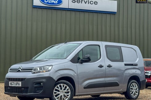 Citroen Berlingo Crew Cab LWB L2H1 850 Enterprise Pro Air Con Cam Nav Sensors EURO 6