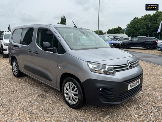 Citroen Berlingo Crew Cab [SOLD CM] LWB L2H1 850 Enterprise Pro Air Con Cam Nav Sensors EURO 5