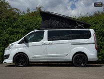 Ford Tourneo Custom Titanium Camper Pop Top Rock and Roll Bed Kitchen Sink 3