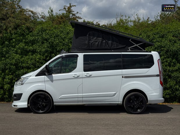 Ford Tourneo Custom (Sold) Titanium Camper Pop Top Rock and Roll Bed Kitchen Sink 20