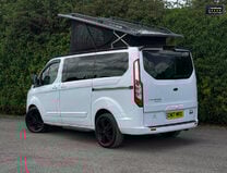 Ford Tourneo Custom Titanium Camper Pop Top Rock and Roll Bed Kitchen Sink 21