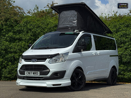 Ford Tourneo Custom Titanium Camper Pop Top Rock and Roll Bed Kitchen Sink