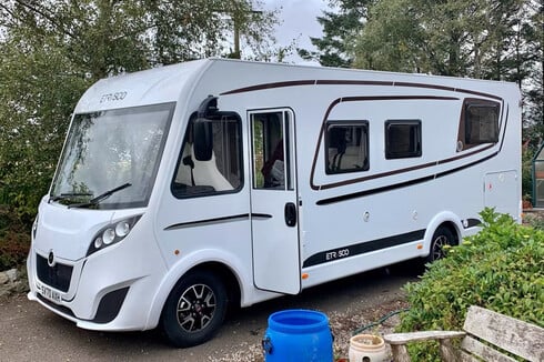  QB Fiat 4 berth TV satellite reversing camera, bike rack & awning