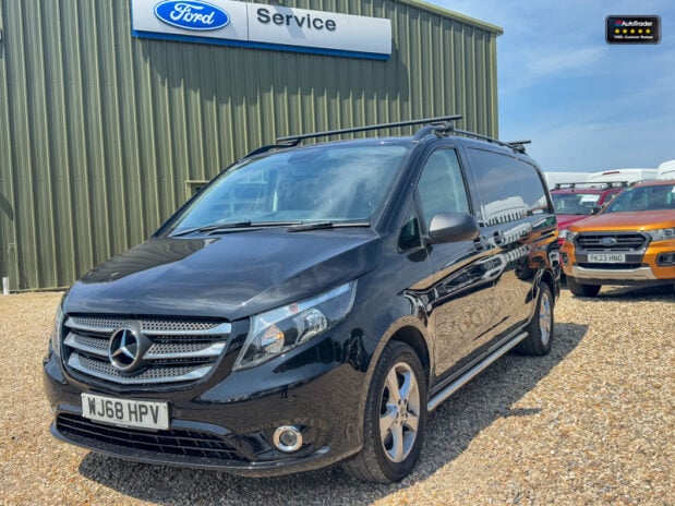 Mercedes-Benz Vito AUTO Crew [SOLD CM] Cab LWB L2H1 Sport Air Con Sensors EURO 6 NO VAT 3
