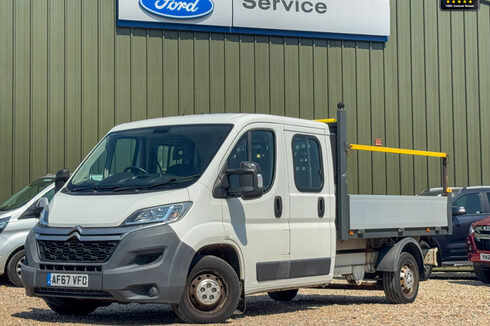 Citroen Relay Crew Cab Dropside LWB L3 Enterprise Air Con Tow Bar EURO 6