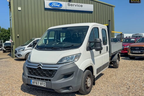 Citroen Relay Crew Cab Dropside LWB L3 Enterprise Air Con Tow Bar EURO 6