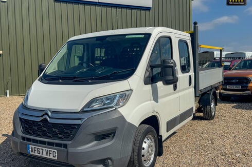 Citroen Relay Crew Cab Dropside LWB L3 Enterprise Air Con Tow Bar EURO 6