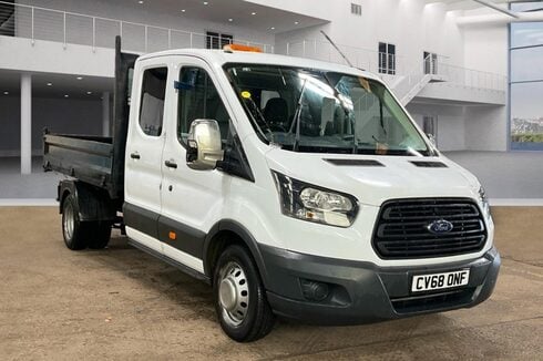 Ford Transit Tipper Crew Cab 350 LWB L3 Tow Bar EURO 6 NO VAT