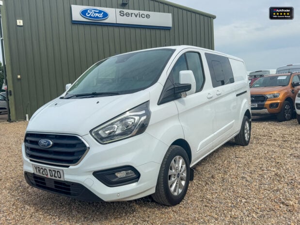 Ford Transit Custom Crew Cab AUTO LWB L2H1 320 Limited Alloys Air Con Sensors EURO 6 3