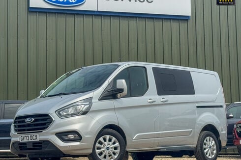 Ford Transit Custom Crew Cab SWB L1H1 AUTO 300 Limited Air Con Cam Sensors EURO 6 NO VAT