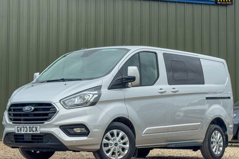 Ford Transit Custom Crew Cab SWB L1H1 AUTO 300 Limited Air Con Cam Sensors EURO 6 NO VAT