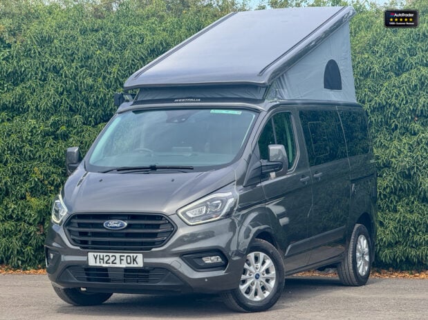 Ford Transit Custom Nugget Camper Auto Camera 4 Berth 4 Belts Kitchen Pop Top EURO 6 33