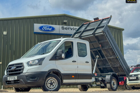 Ford Transit Tipper Crew [SOLD CR] Cab LWB L3 350 Tow Bar EURO 6