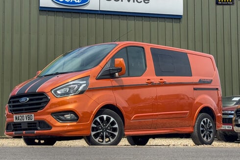 Ford Transit Custom Crew Cab SWB L1H1 Low Roof 320 Sport Air Con Sensors EURO 6 NO VAT