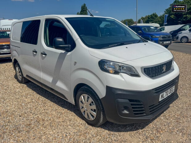 Peugeot Expert Crew Cab SWB L1H1 Low Roof Bluehdi Professional Air Con Sensors EURO 6 5