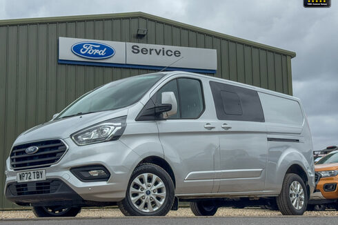 Ford Transit Custom AUTO Crew Cab LWB L2H1 320 Limited Alloys Air Con Cam Sensors EURO 6