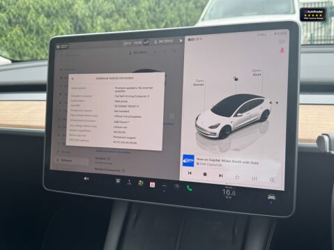 Tesla Model 3 (Sold) Saloon 4dr Electric Auto RWD (241 bhp) 24