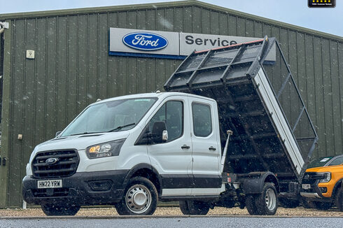 Ford Transit Crew Cab Tipper LWB L3 350 Leader Air Con EURO 6