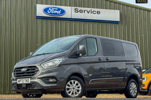 Ford Transit Custom AUTO Crew Cab SWB L1H1 320 Limited Air Con Cam Nav Sensors EURO 6
