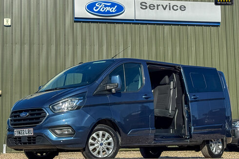 Ford Transit Custom Crew Cab LWB L2H1 320 Limited Alloys Air Con Cam Sensors EURO 6