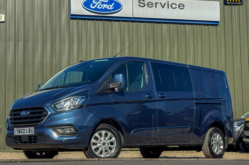 Ford Transit Custom Crew Cab LWB L2H1 320 Limited Alloys Air Con Cam Sensors EURO 6