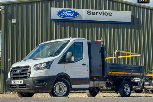 Ford Transit Tipper LWB L3 350 Leader Camera Sensors Tow Bar EURO 6