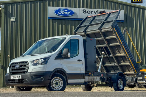 Ford Transit Tipper LWB L3 350 Leader Camera Sensors Tow Bar EURO 6