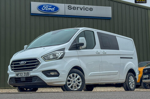 Ford Transit Custom AUTO Crew Cab LWB L2H1 320 Limited Air Con Sensors EURO 6 NO VAT