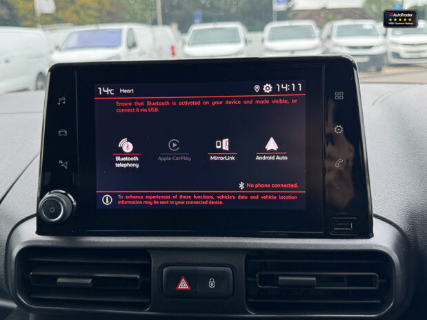 Citroen Berlingo AUTO SWB L1H1 1000 Enterprise Edition M Air Con Sensors EURO 6 30