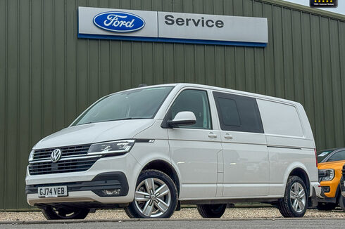 Volkswagen Transporter Crew Cab LWB L2H1 T32 Tdi 150 BHP Six Speed Kombi Highline Air Con Sensors 