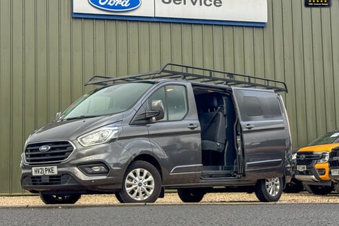 Ford Transit Custom Crew Cab LWB L2H1 Limited 320 AirCon Alloys Cruise Sensors EURO 6