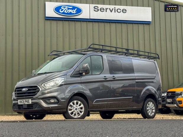Ford Transit Custom Crew Cab LWB L2H1 Limited 320 AirCon Alloys Cruise Sensors EURO 6 2