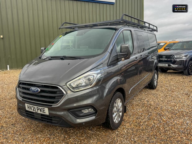 Ford Transit Custom Crew Cab LWB L2H1 Limited 320 AirCon Alloys Cruise Sensors EURO 6 3