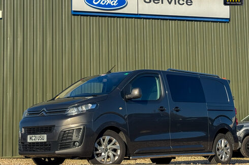 Citroen Dispatch LWB L2H1 Driver 1400 Air Con Rear Cam Nav Sensors EURO 6 NO VAT