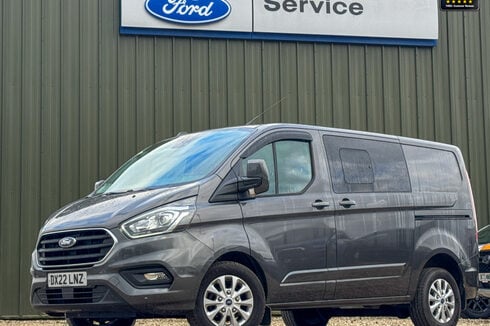 Ford Transit Custom Crew Cab SWB L1H1 Limited 300 Camera Nav Sensors EURO 6 NO VAT
