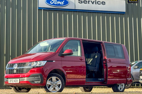 Volkswagen Transporter Crew Cab LWB L2H1 Highline T32 Air Con Alloys Camera Cruise Nav EURO 6